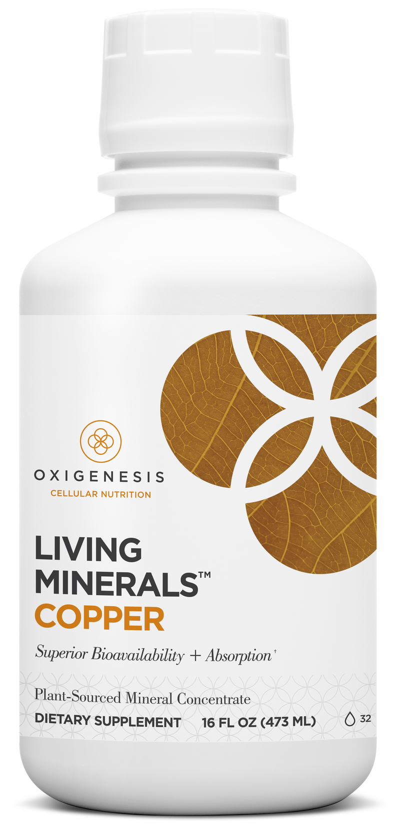 Living Minerals™ COPPER Supplement for Immune Support Oxigenesis